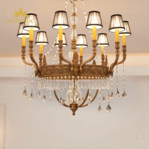 Đèn chùm đồng Thuala 9041/12