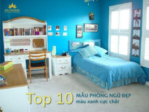 Top 10 mẫu phòng ngủ đẹp màu xanh cực chất