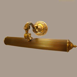 Đèn soi tranh chất liệu đồng phong cách Hoàng gia – 5596/6W màu vàng