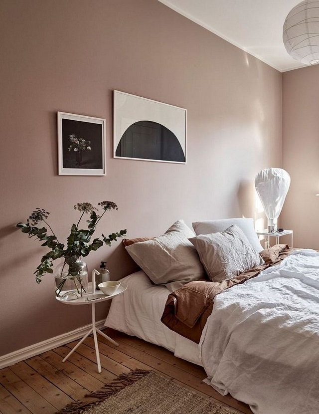 Thiết kế phòng ngủ màu hồng đơn giản, hiện đại theo xu hướng mới