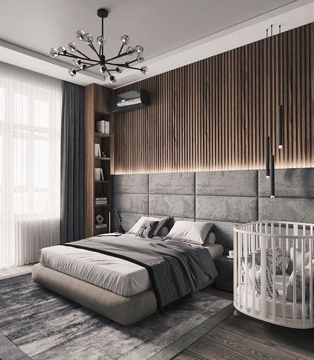 Ý tưởng thiết kế phòng ngủ màu xám thời thượng và cực chất