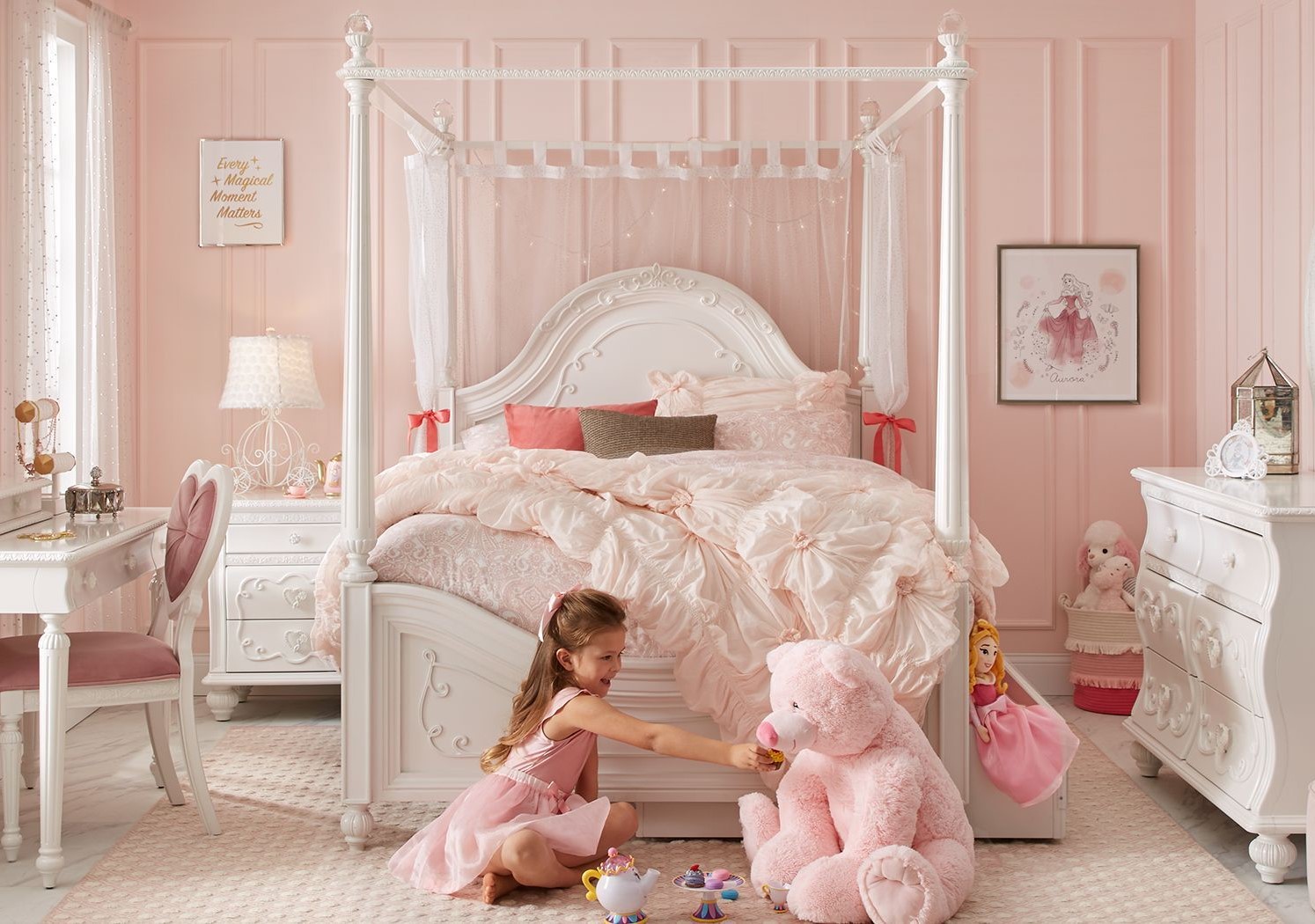 +23 Mẫu giường ngủ công chúa cho bé gái cực xinh