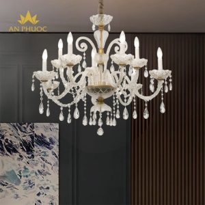 Đèn Chùm Thủy Tinh Asfort Ai Cập 19523-8-8 – Tâm Điểm Ánh Sáng Của Không Gian Nội Thất Đẳng Cấp