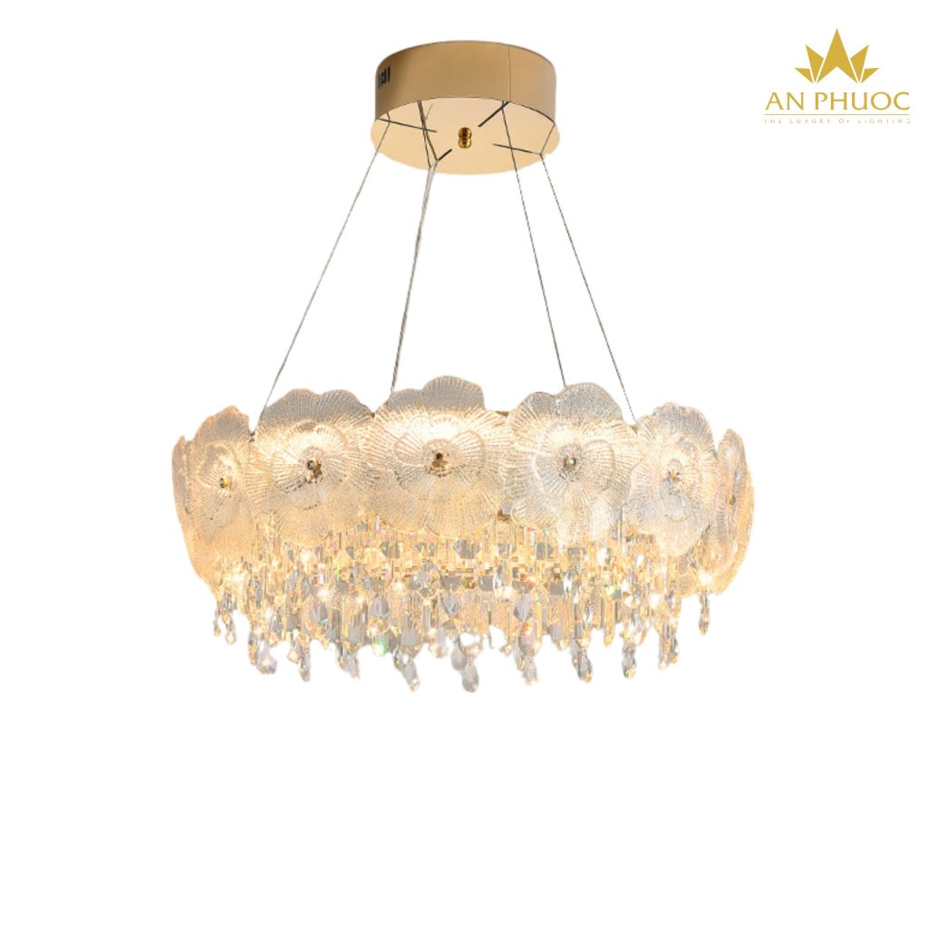 Đèn thả pha lê 1244 D600mm